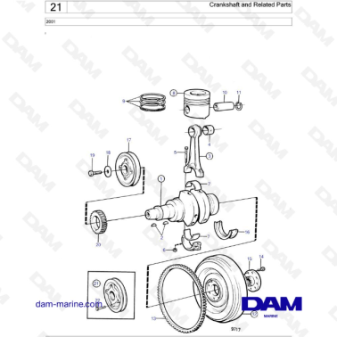 Volvo Penta 2001 - Crankshaft and Related Parts