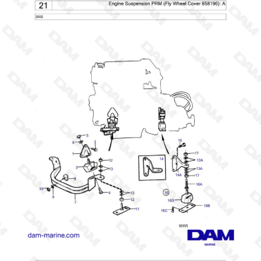 Volvo Penta 2002 - Engine Suspension PRM
