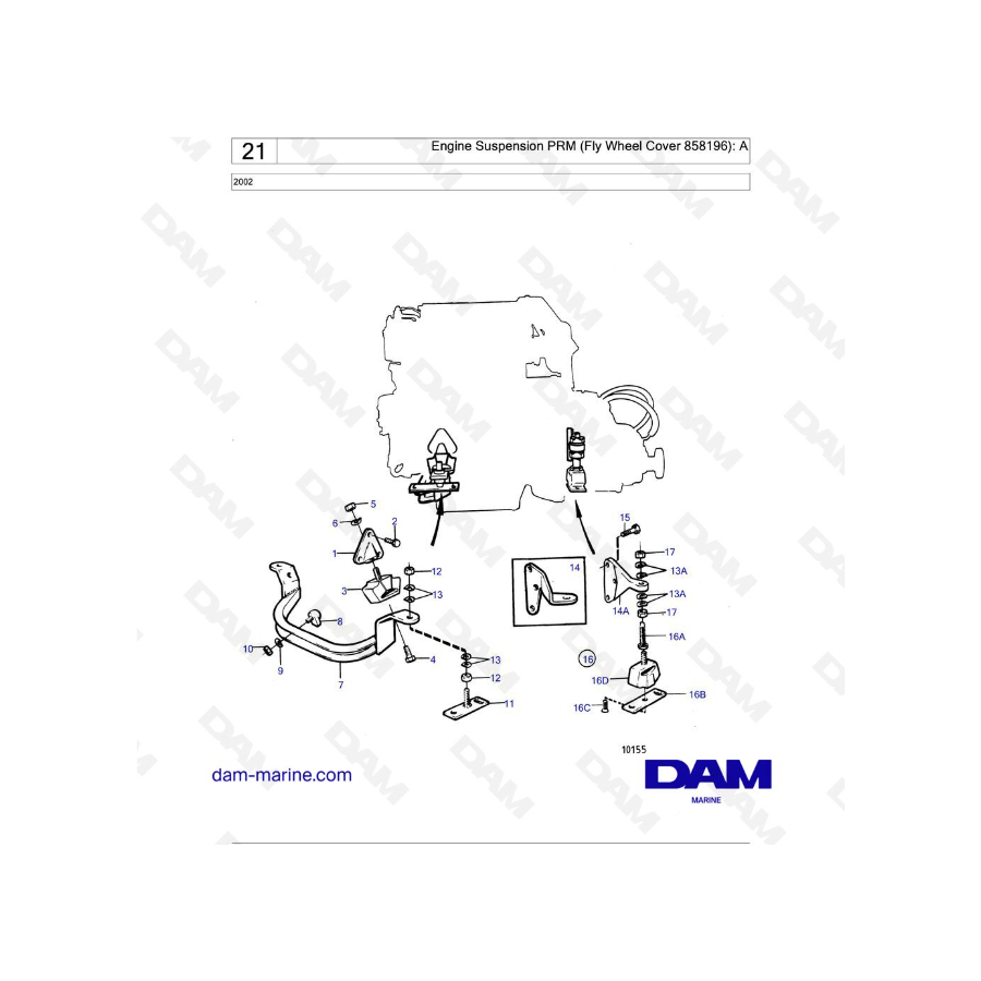 Volvo Penta 2002 - Suspensión del motor PRM