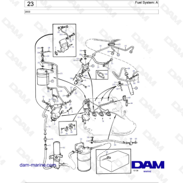 Volvo Penta 2003 - Fuel System: A