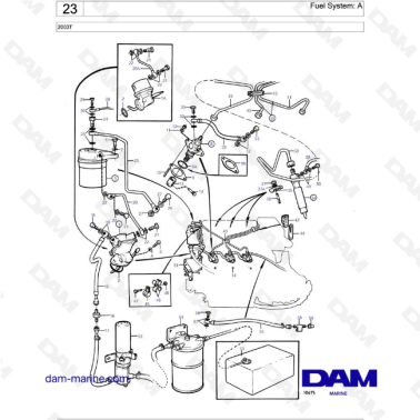 Volvo Penta 2003T - Fuel System: A