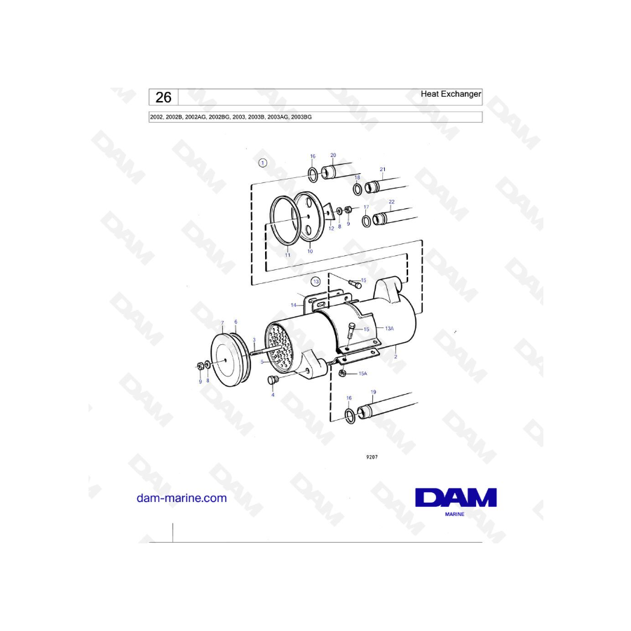 Volvo Penta 2002/2003 - Intercambiador de calor