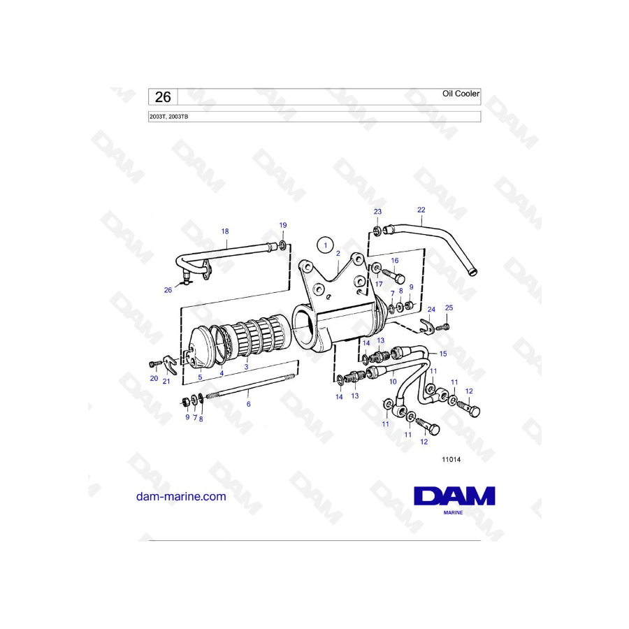 Volvo Penta 2003T - Oil Cooler