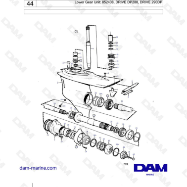 Volvo Penta 280DP / 290DP - Lower gear unit