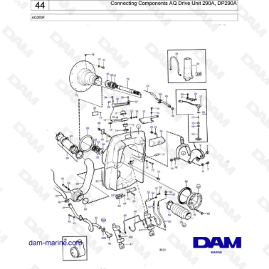 Volvo Penta 290DP - Conencting components
