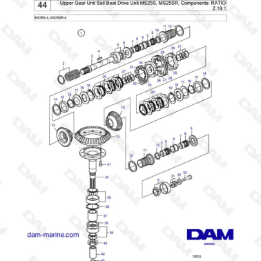 Volvo Penta 120S - Upper gear unit