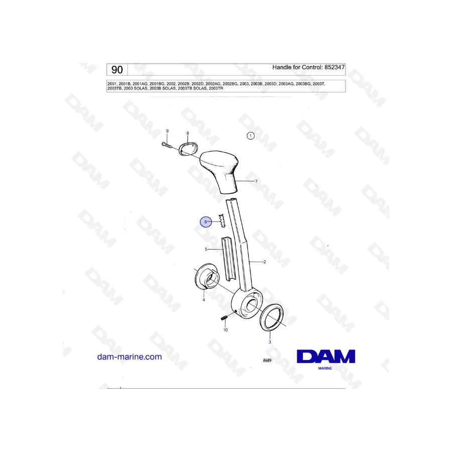 Volvo Penta 2001 / 2002 / 2003 / 2003T - 852347