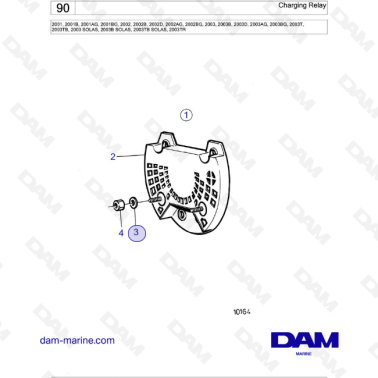 Volvo Penta 2001 / 2002 / 2003 / 2003T - Charging Relay