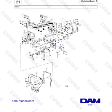 Volvo Penta MD21B - Bloque...