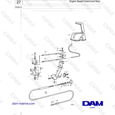 Volvo Penta TAMD41A - Engine speed control & stop