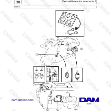 Volvo Penta TMD41A - Electrical system & instruments