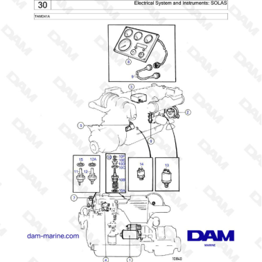Volvo Penta TAMD41A - Electrical system & instruments : SOLAS