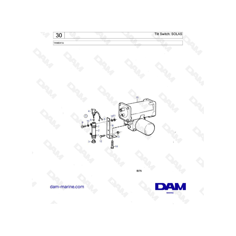 Volvo Penta TAMD41A - Tilt switch : SOLAS