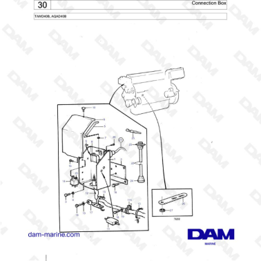 Volvo Penta TAMD40B / AQAD40B - Connection box