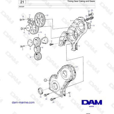 Volvo Penta KAD32P - Caja...