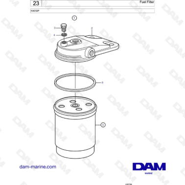 Volvo Penta KAD32P - Fuel filter