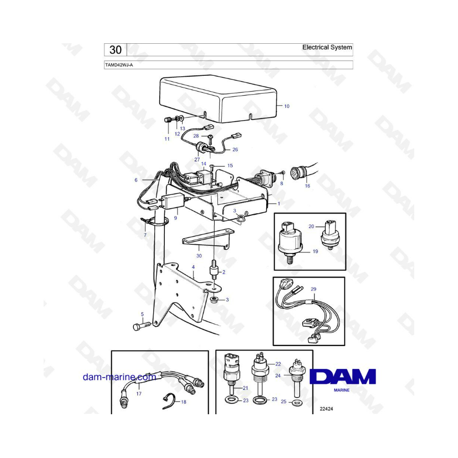 Volvo Penta TAMD42WJ-A - Electrical system