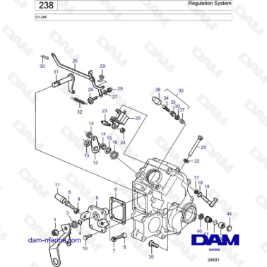 Volvo Penta D1-20F - Regulation system