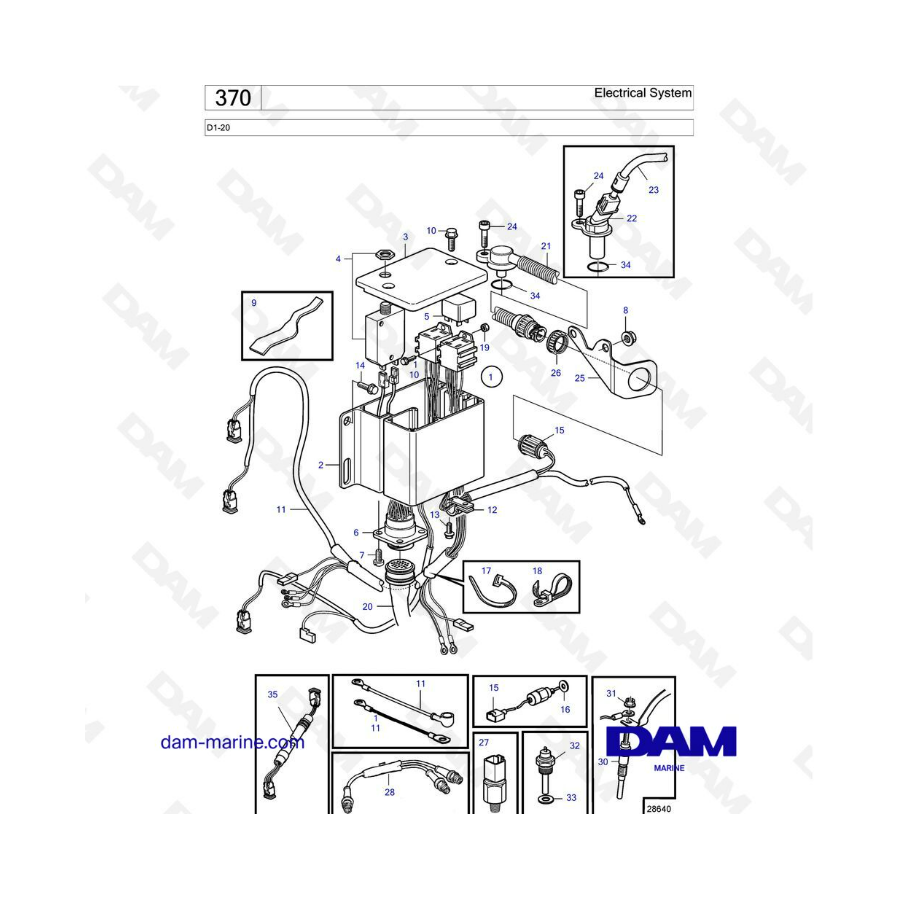 Volvo Penta D1-20 - Electrical system 