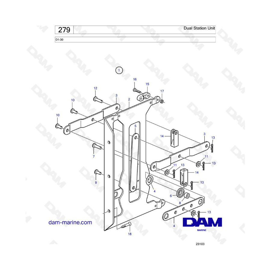 Volvo Penta D1-30 - Unidad de doble estación