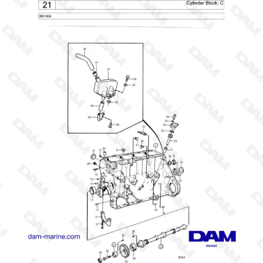 Volvo Penta BB140A - Bloque...