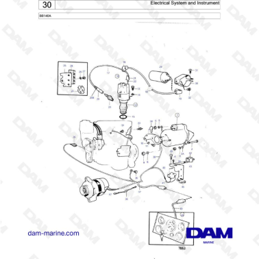 Volvo Penta BB140A - Electrical system & instrument