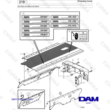 Volvo Penta D6-310D-B / D6-330D-B / D6-370D-B - Protecting cover