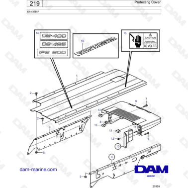 Volvo Penta D6-435D-F - Protecting cover