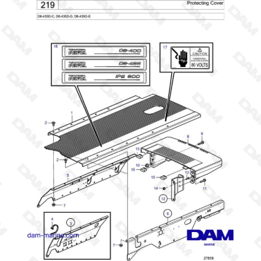 Volvo Penta D6-435D-C / D6-435D-D / D6-435D-E - Protecting cover