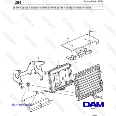 Volvo Penta D6-370D-A-B-C-D-E/D6-435D-A-C-D-E - Control unit, ECU