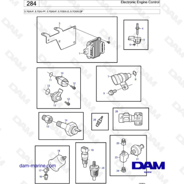 Volvo Penta 5.7L GXi-F / GXi-FF - Electronic engine control