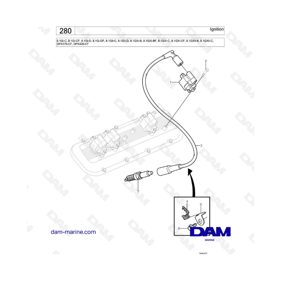 Volvo Penta 8.1L Gi-C -CF - D -DF - Ignition