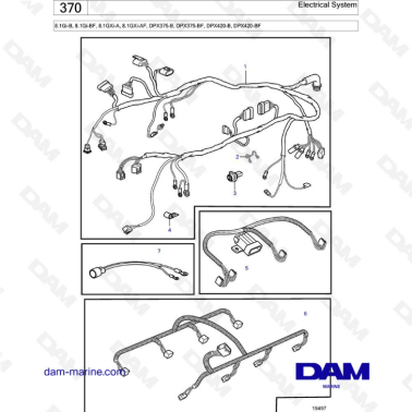 Volvo Penta 8.1L Gi-B / Gi-BF / GXI-A / GXi-AF - Electrical system