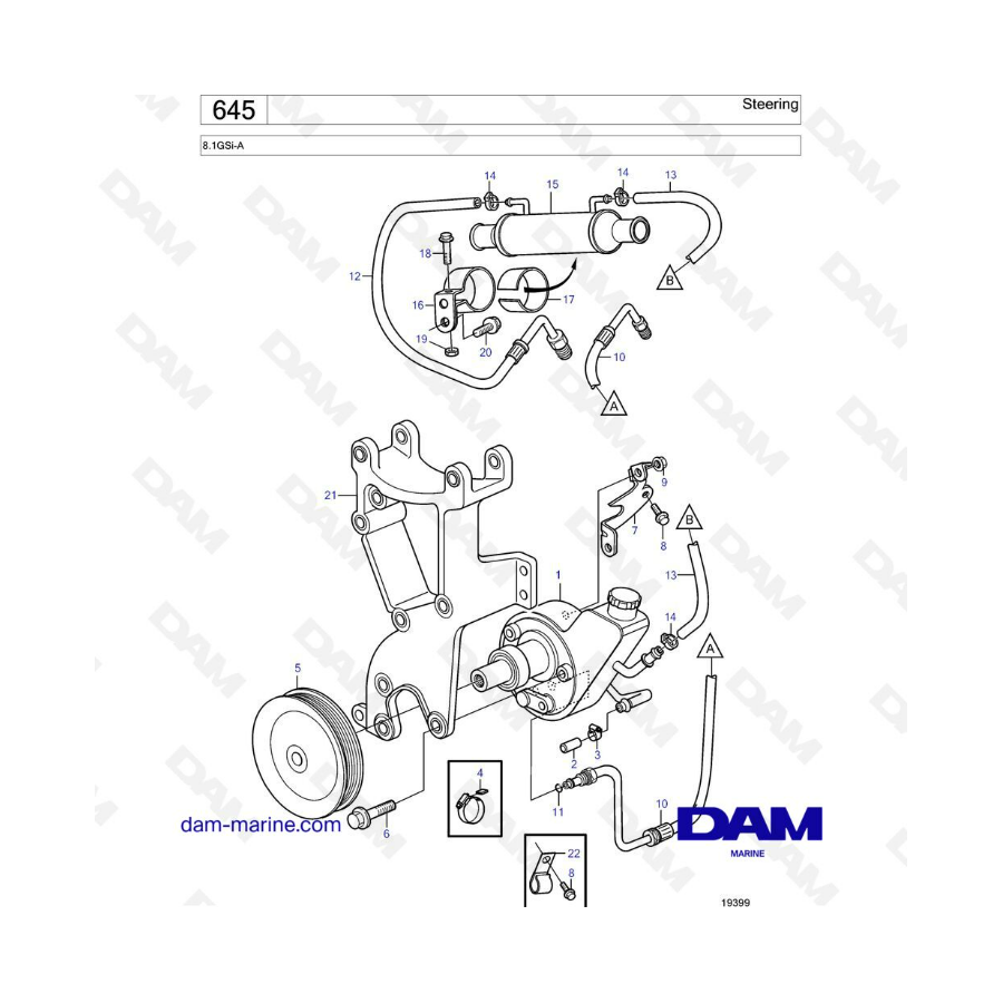 Volvo Penta 8.1L GSi-A - Steering