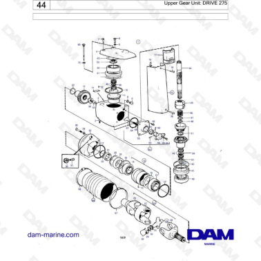 Volvo Penta AQ131A / AQ131B / AQ131C / AQ131D - Upper gear unit: Drive 275