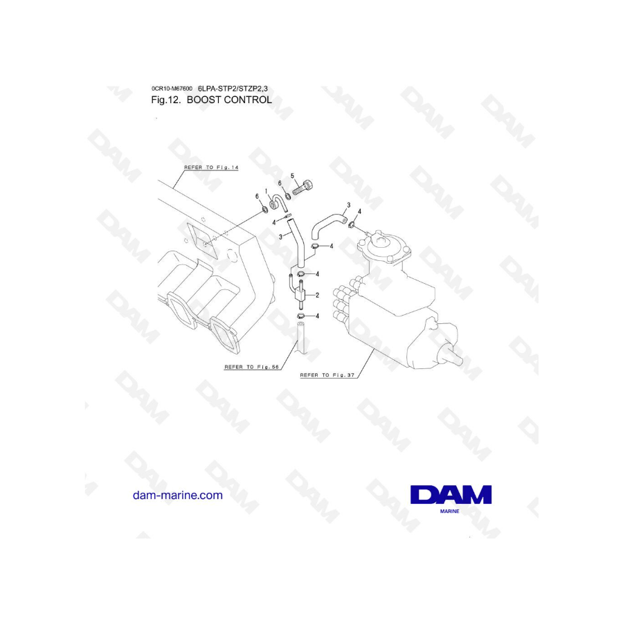 Volvo Penta 6LPA-STP2 / 6LPA-STZP2 / 6LPA-STZP3 - Boost control