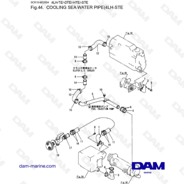 Yanmar 4LH-STE - Tubería de...