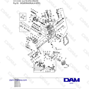 Yanmar 4LH-STE - Gobernador