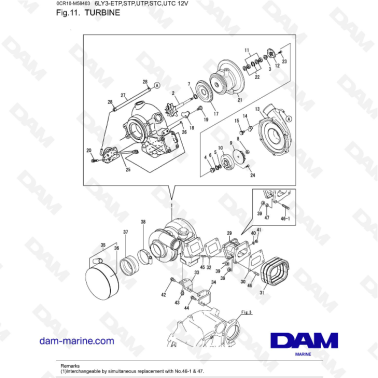 Yanmar 6LY3-ETP/STP/UTP/STC/UTC - Turbine