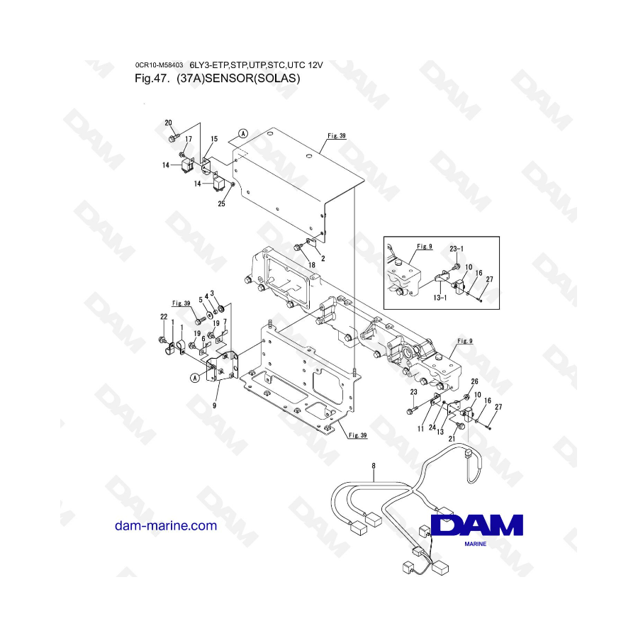 Yanmar 6LY3-ETP/STP/UTP/STC/UTC - Sensor (SOLAS)