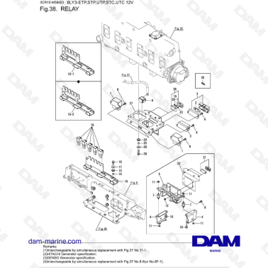 Yanmar 6LY3-ETP/STP/UTP/STC/UTC - Relay