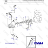 Volvo Penta MD17D - Connecting Components Reverse Gear MS2:B
