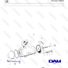 Kit De Joints Et Rondelles D'étanchéité Crom Kraftstoff Pour Moteur Volvo Penta AQD21B MD21B, Neuf