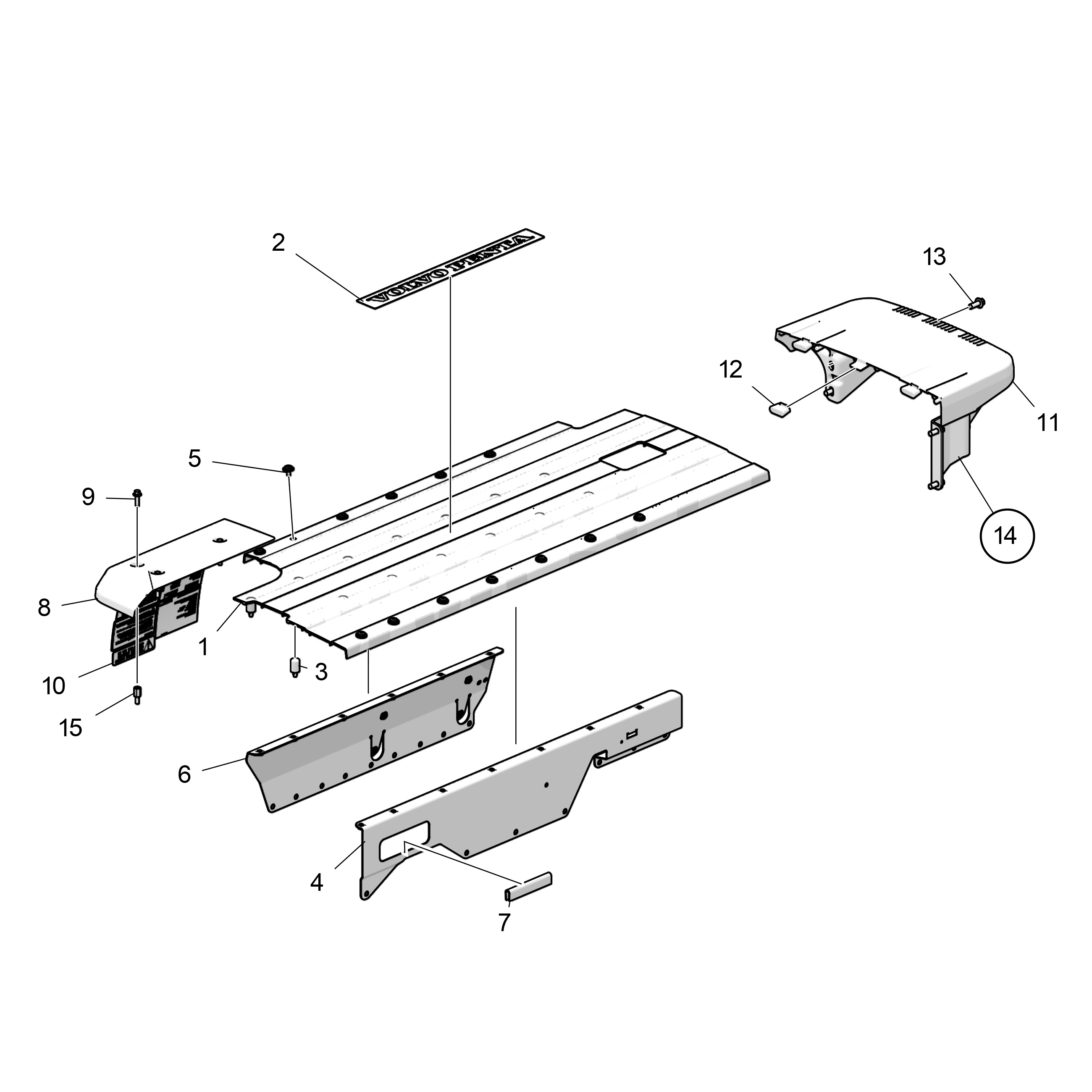 Couvercle de moteur, puissance élevée