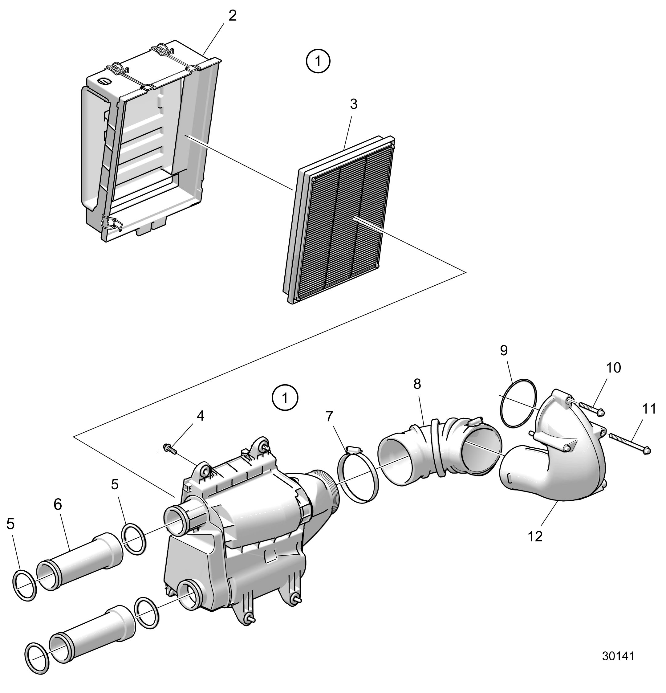 Filtre à air pour compresseur