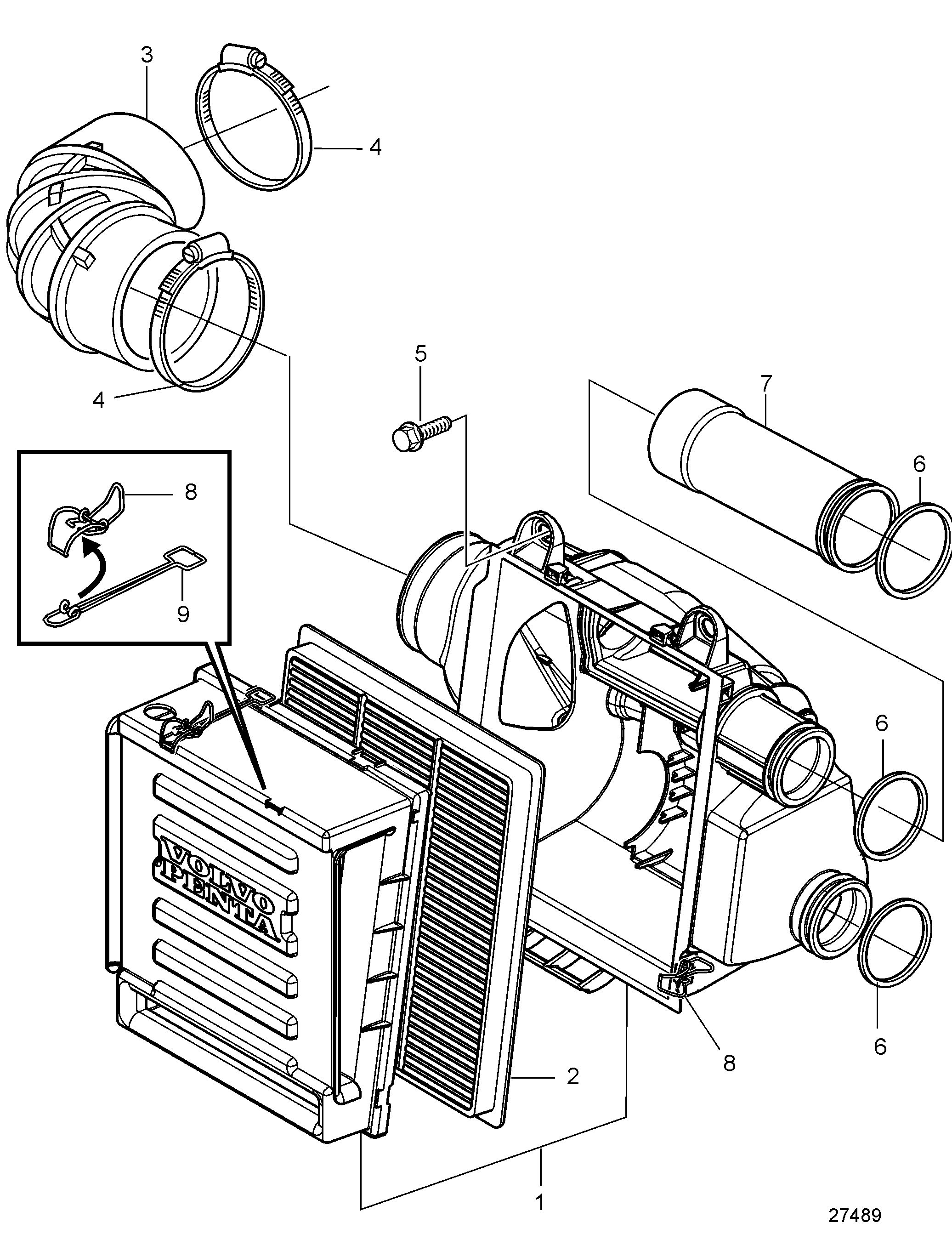 Filtre à air pour compresseur