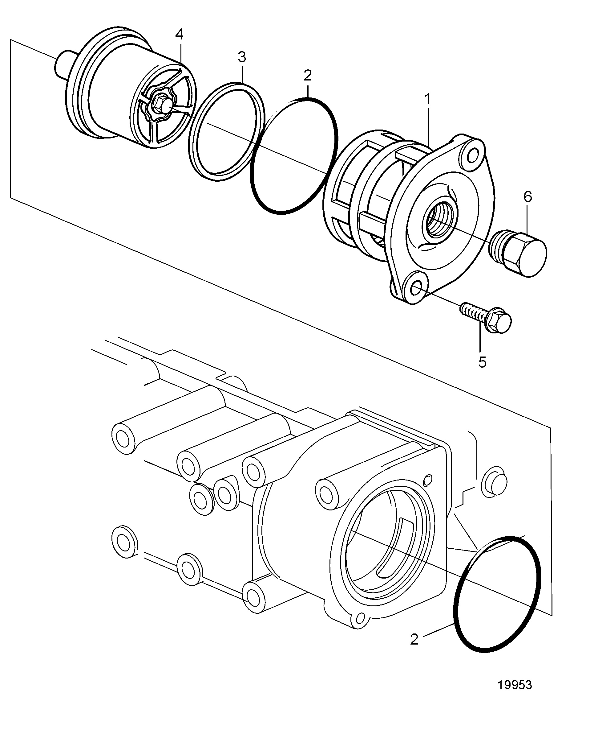 Caja del termostato