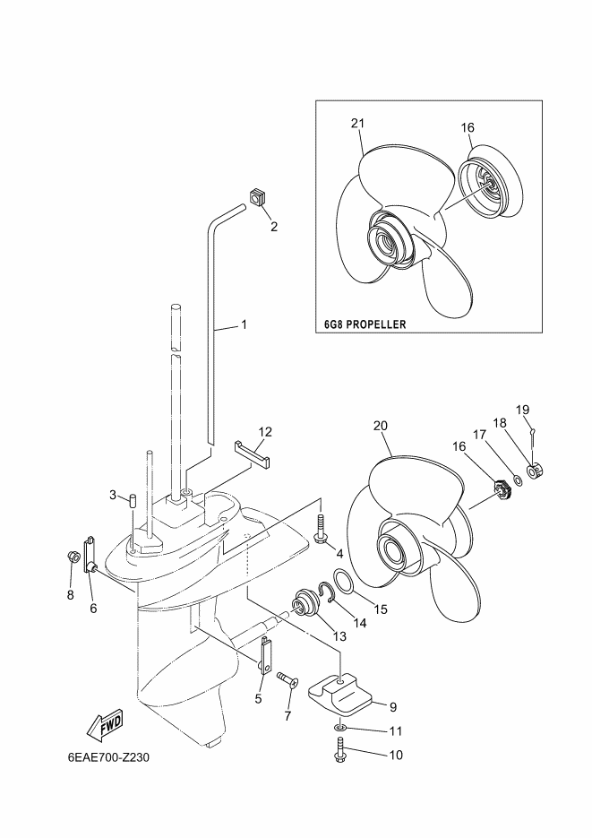 BOITIER D'HELICE TRANSMISSION2