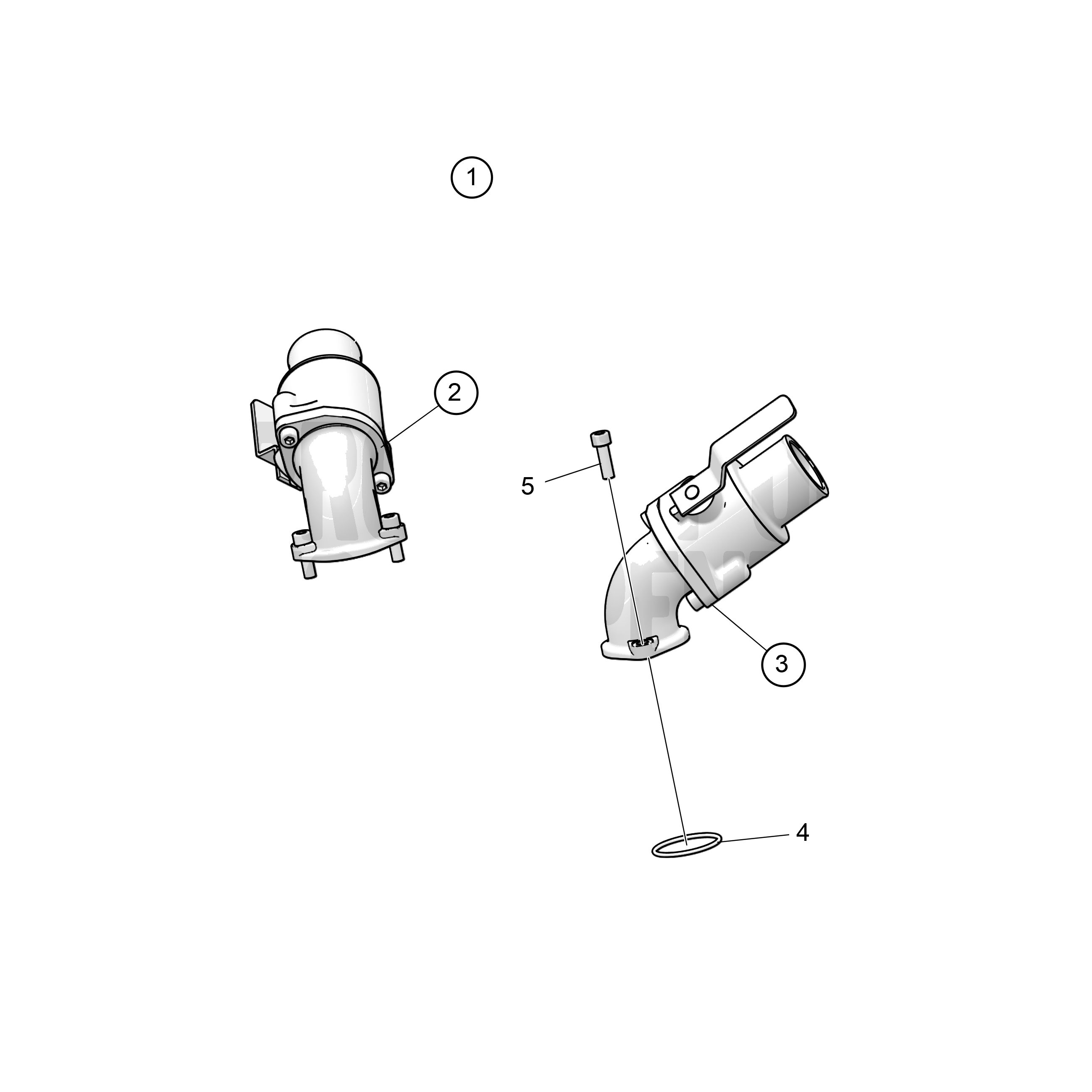 Kit de montage pour eau de refroidissement