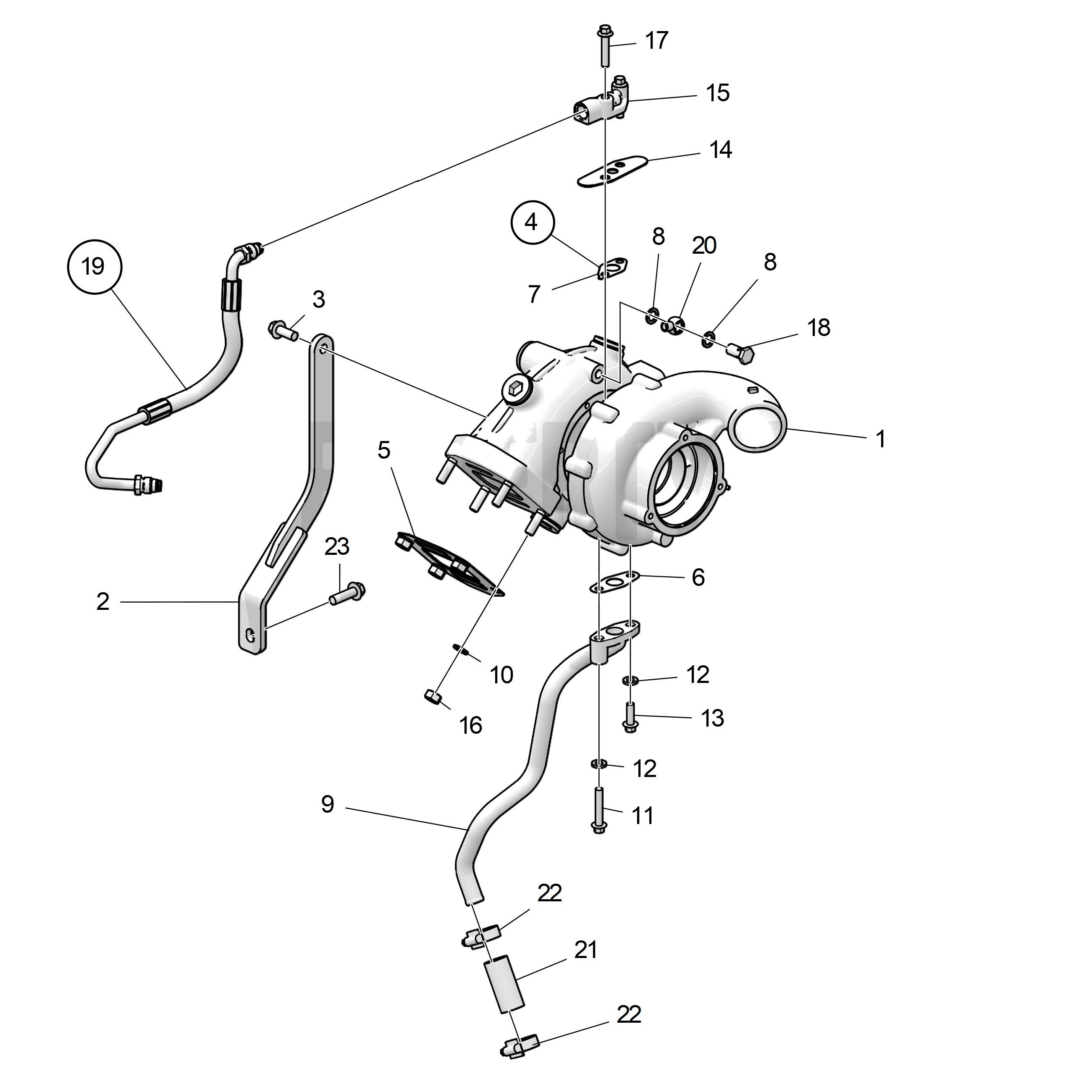 Turbocompresseur, puissance basse
